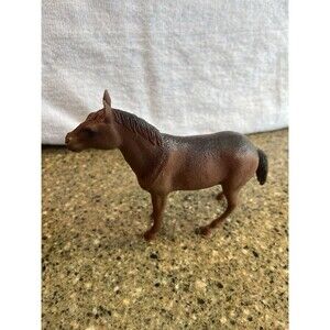 Greenbrier International Plastic Horse Figure Brown Toy 5" Farm Animal